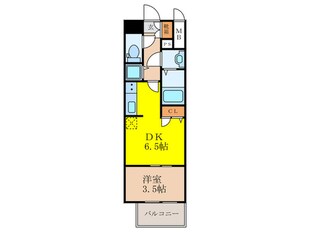 ｽﾜﾝｽﾞｼﾃｨ新大阪ﾌﾟﾗｲﾑ(701)の物件間取画像